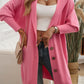 Button Up Long Sleeve Hooded Cardigan