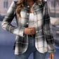 Plaid Button Up Long Sleeve Jacket