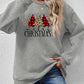 MERRY CHRISTMAS Round Neck Long Sleeve Sweatshirt