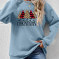 MERRY CHRISTMAS Round Neck Long Sleeve Sweatshirt