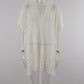 Cutout V-Neck Cover-Up with Tassel