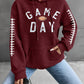 GAME DAY Football Drawstring Long Sleeve Hoodie