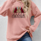 MERRY CHRISTMAS Round Neck Long Sleeve Sweatshirt