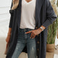 Button Up Long Sleeve Hooded Cardigan