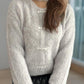 Cutout Knot Button Long Sleeve Cardigan