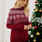 Christmas Snowflake Fair Isle Turtleneck Sweater