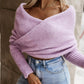 Long Sleeve Cropped Knit Top