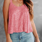 Sequin Scoop Neck Tank