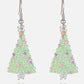 Beaded Christmas Tree Earrings