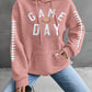 GAME DAY Football Drawstring Long Sleeve Hoodie