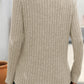 Mandy Ribbed V-Neck Long Sleeve T-Shirt