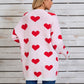 Angel Wings Heart Open Front Long Sleeve Cardigan