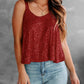 Sequin Scoop Neck Tank