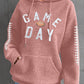 GAME DAY Football Drawstring Long Sleeve Hoodie