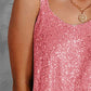 Sequin Scoop Neck Tank