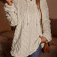 Drawstring Long Sleeve Plush Hoodie