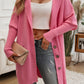 Button Up Long Sleeve Hooded Cardigan