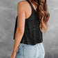 Sequin Scoop Neck Tank