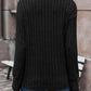 Ribbed V-Neck Long Sleeve T-Shirt