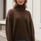 Basic Bae Turtleneck Dropped Shoulder Long Sleeve Sweater