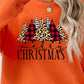 MERRY CHRISTMAS Round Neck Long Sleeve Sweatshirt