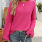 Round Neck Long Sleeve Sweater