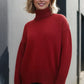 Basic Bae Turtleneck Dropped Shoulder Long Sleeve Sweater