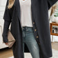 Button Up Long Sleeve Hooded Cardigan