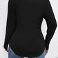 Plus Size V-Neck Long Sleeve T-Shirt