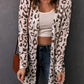 Leopard Long-Sleeve Open Front Cardigan