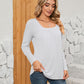 Square Neck Long Sleeve T-Shirt