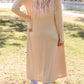 High-Low Open Front Cardigan with Pockets