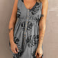 Printed Button Down Sleeveless Magic Dress