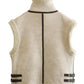 Contrast Zip Up Fleece Vest