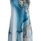 Abstract Print Round Neck Sleeveless Dress with Pockets