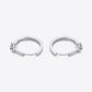 Carry Your Love 1 Carat Moissanite Platinum-Plated Earrings