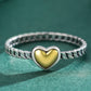 925 Sterling Silver Singe Heart Ring