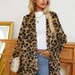 Leopard Long Sleeve Open Front Cardigan