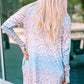 Leopard Gradient Open Front Cardigan