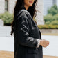 Leopard Lining One-Button Blazer