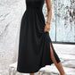 Surplice Neck Slit Sleeveless Dress
