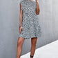 Leopard Round Neck Mini Dress