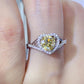 1 Carat Moissanite 925 Sterling Silver Heart Ring
