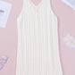 Openwork Sleeveless V-Neck Knit Dress