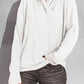Surplice Dropped Shoulder Long Sleeve Sweater