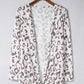 Leopard Long-Sleeve Open Front Cardigan