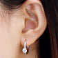 Carry Your Love 1 Carat Moissanite Platinum-Plated Earrings