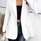 One-Button Long Sleeve Blazer
