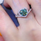 1 Carat Moissanite 925 Sterling Silver Heart Ring