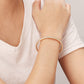 18K Gold-Plated Rhinestone Open Bracelet